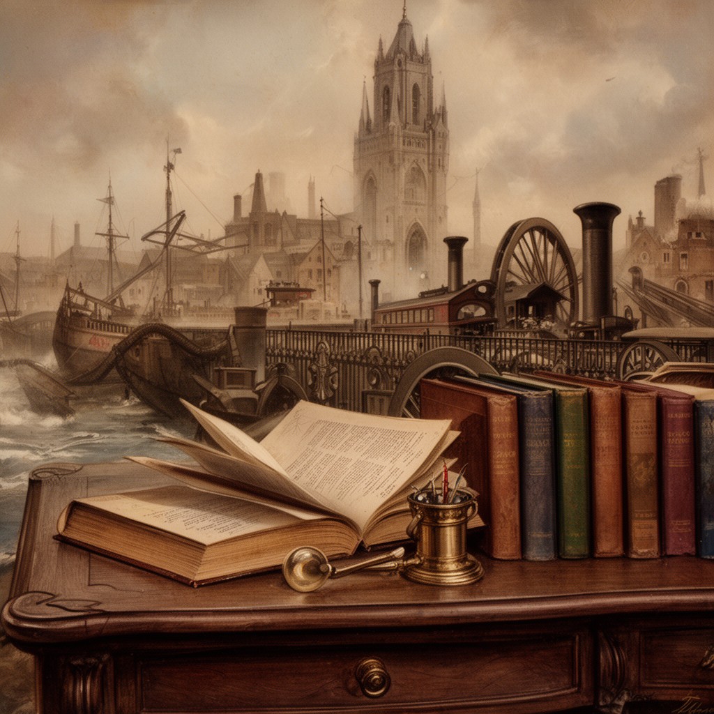 AI-generated illustration of Victorian literature