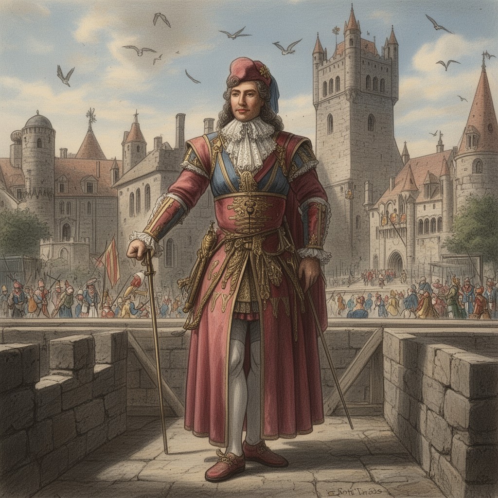 AI-generated illustration of de Chomedey
