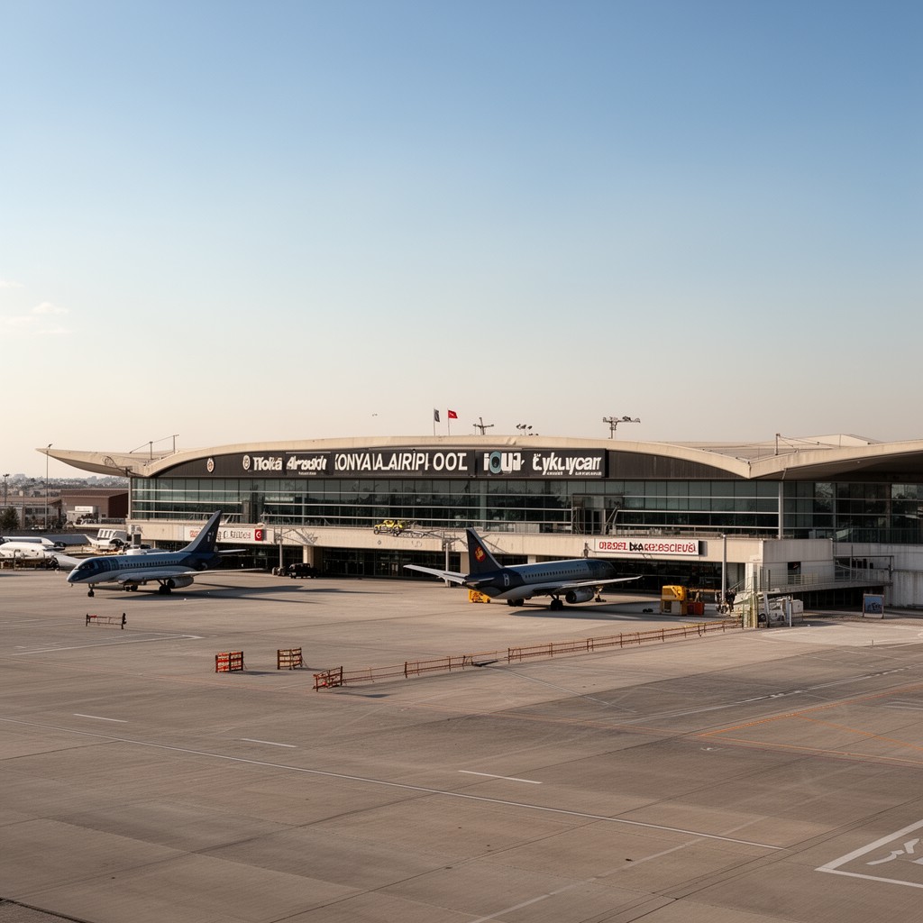 AI-generated illustration of Konya Airport