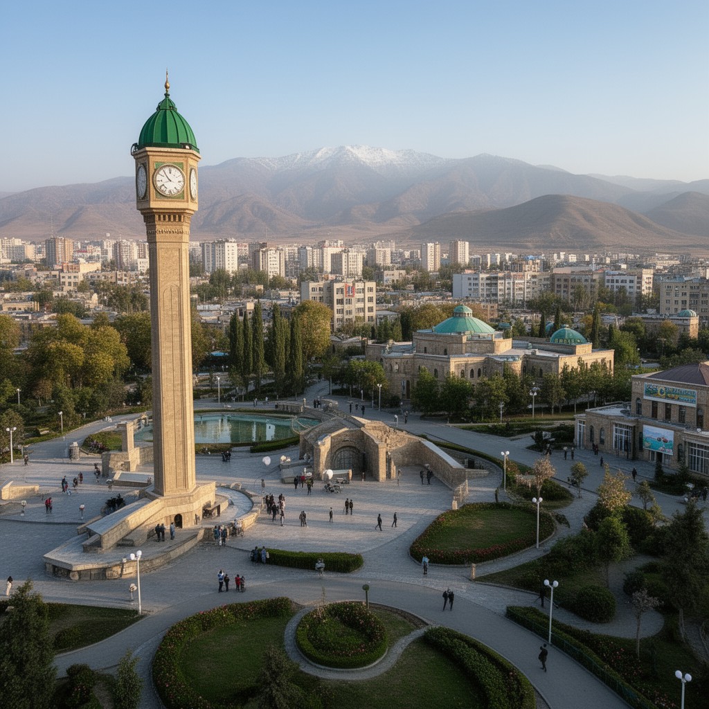 AI-generated illustration of Dushanbe