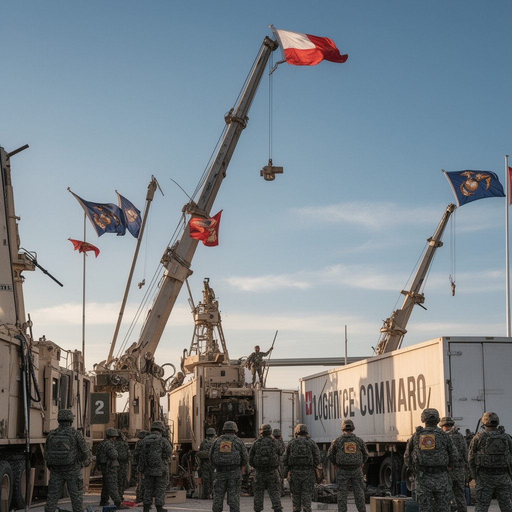 AI-generated illustration of Marine Corps Logistics Command