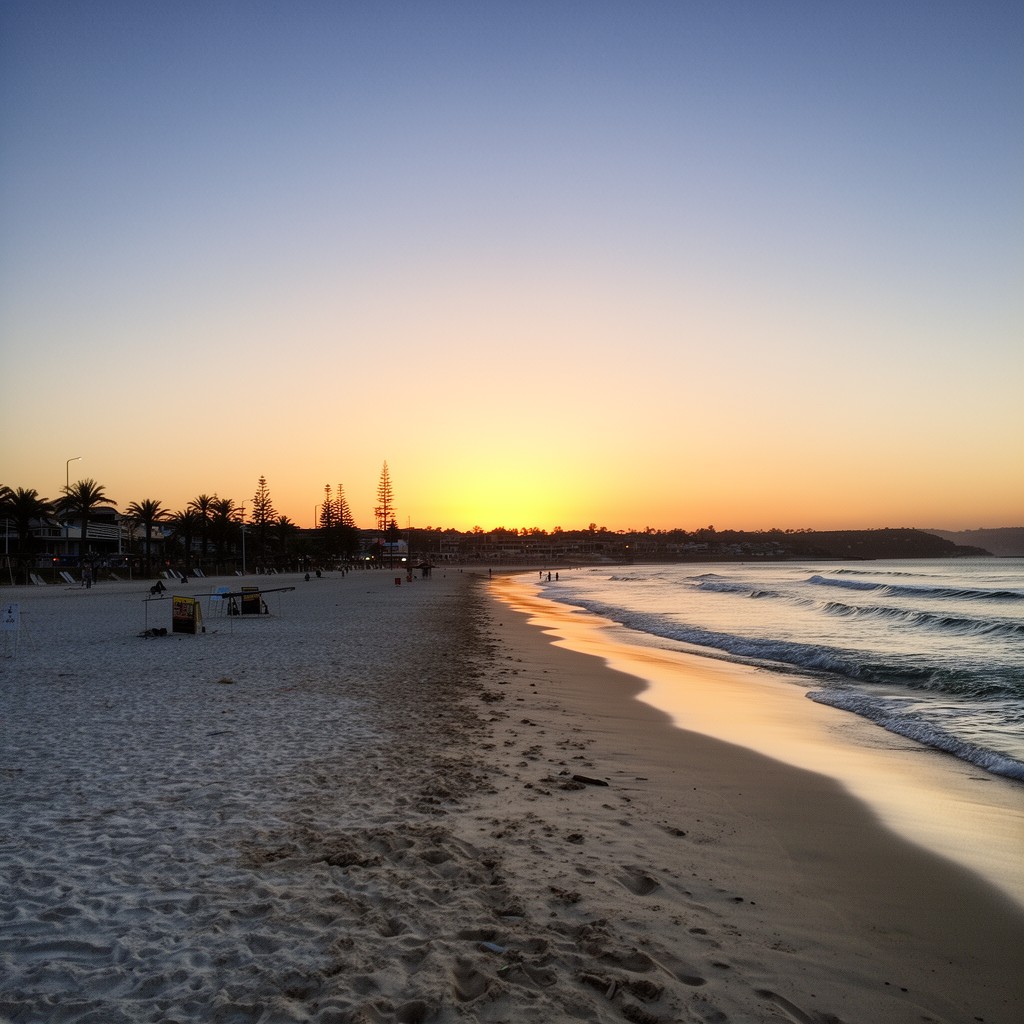 AI-generated illustration of Cottesloe Beach
