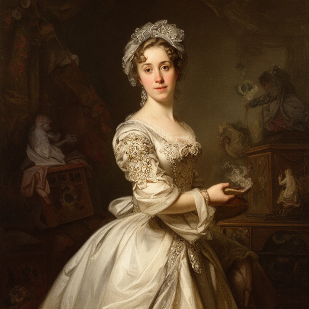 AI-generated illustration of Marie Louise of Hesse-Kassel