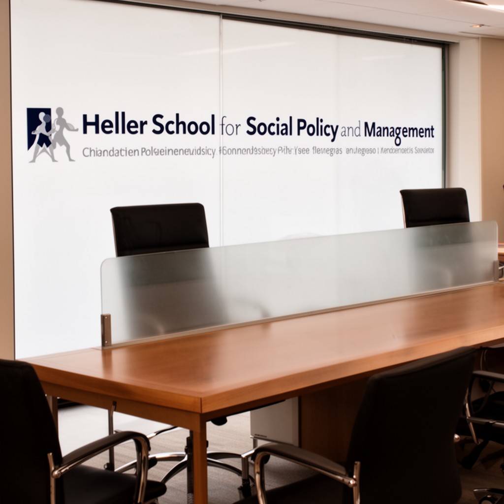 AI-generated illustration of Heller School for Social Policy and Management