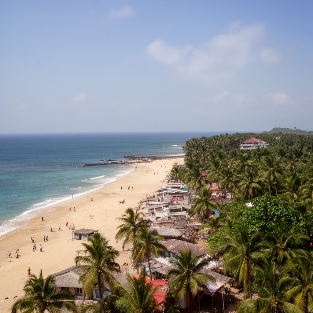 AI-generated illustration of Girón Beach