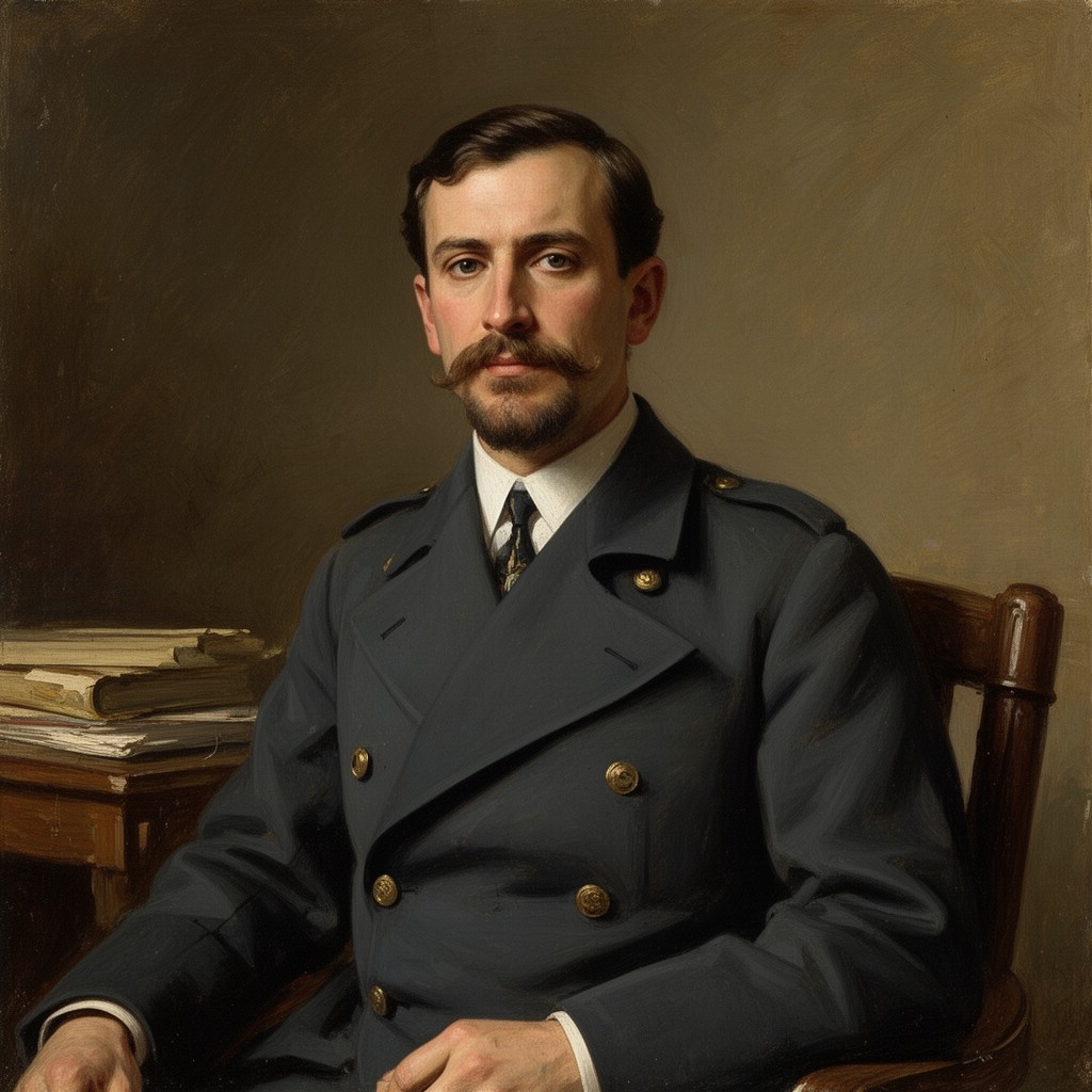 AI-generated illustration of Alfred Dreyfus