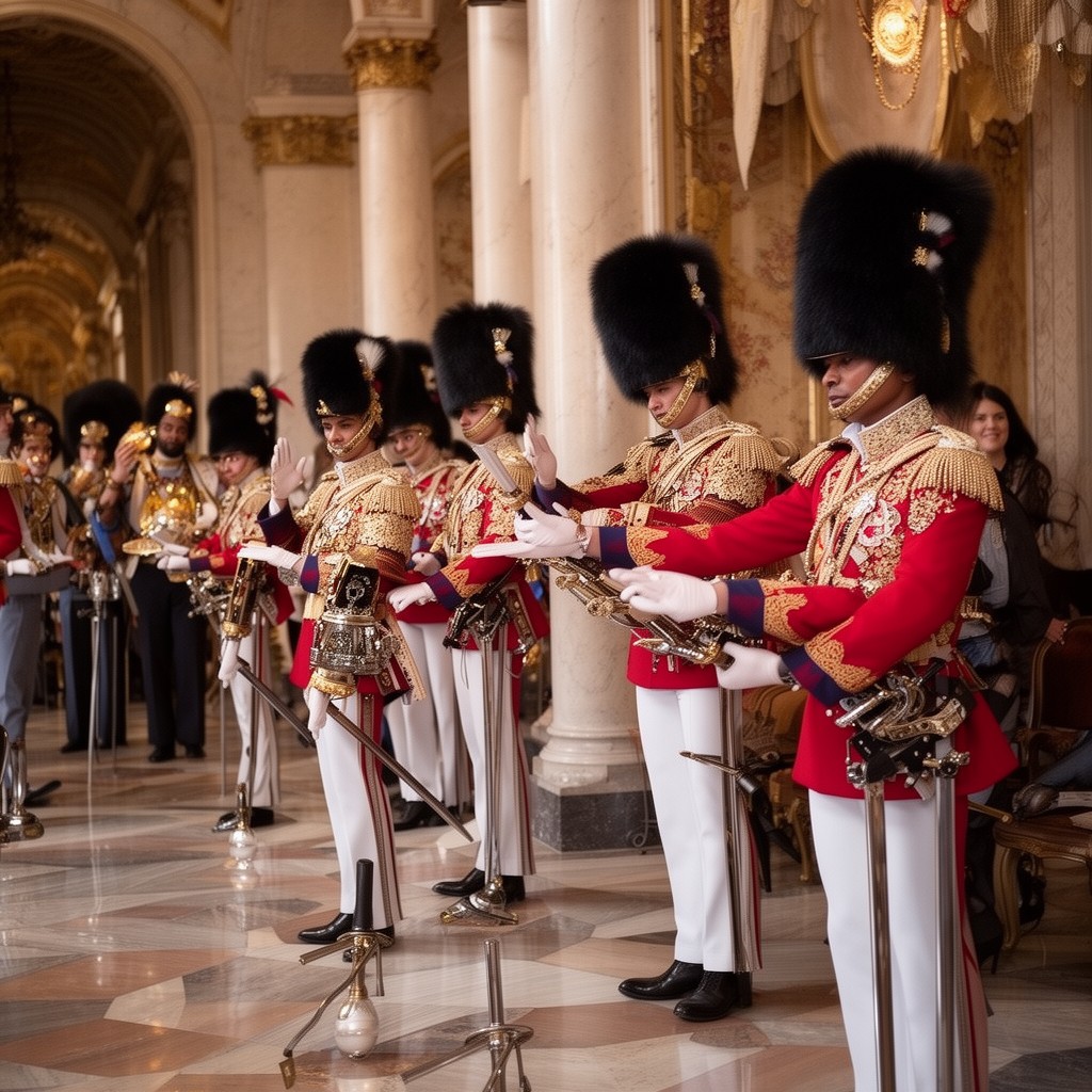 AI-generated illustration of royal guard order