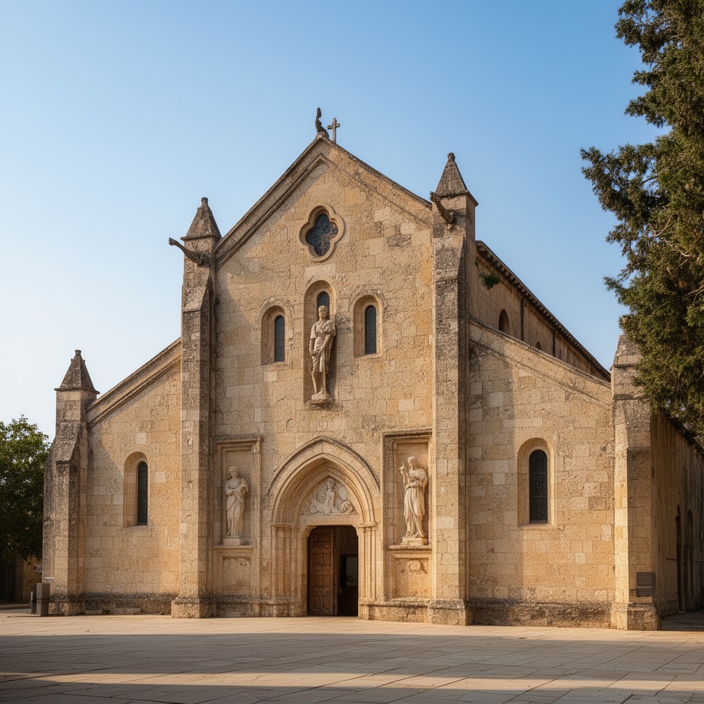 AI-generated illustration of Church of Saint George, Lod