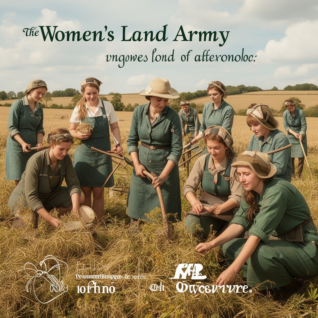 AI-generated illustration of Women’s Land Army
