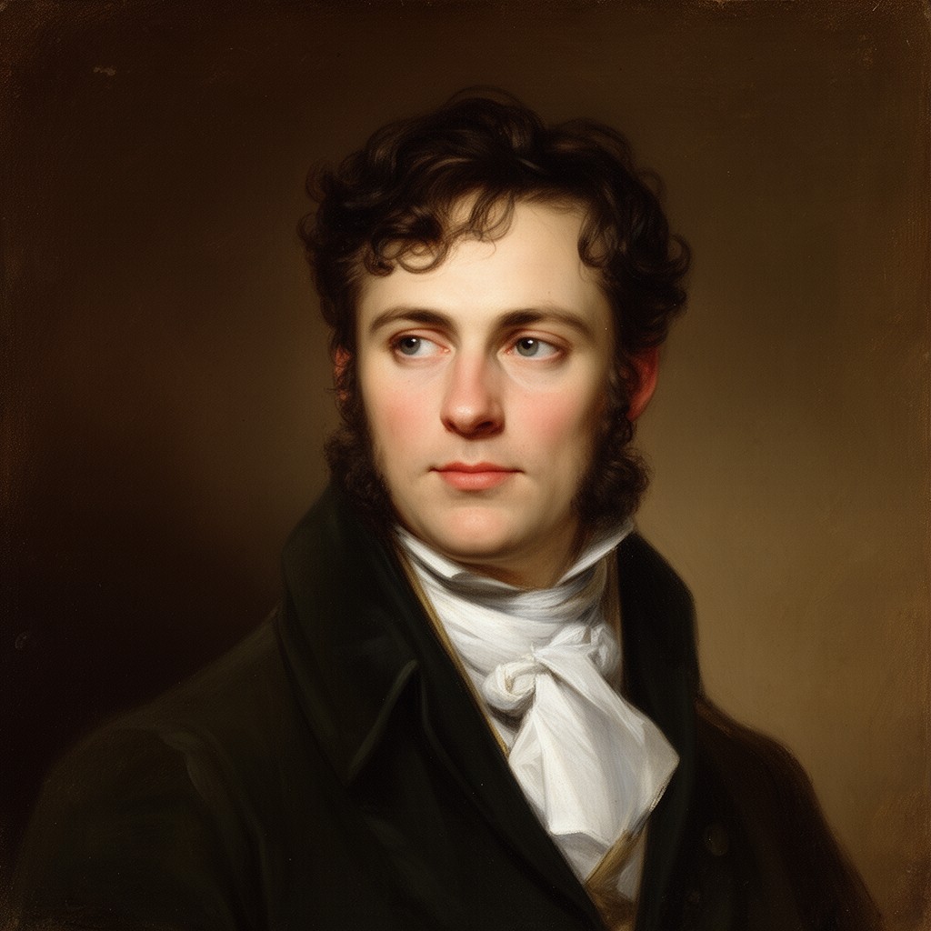 AI-generated illustration of Ralph Milbanke