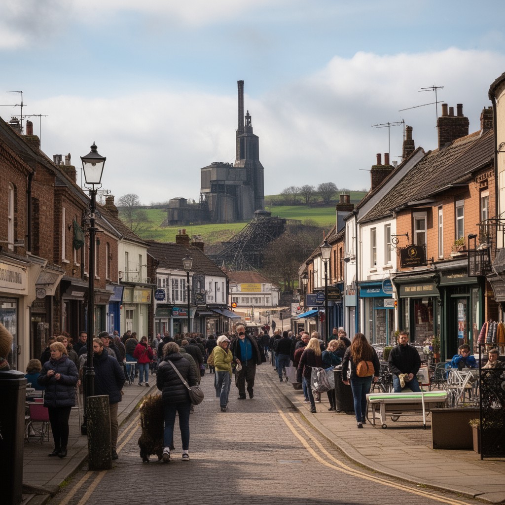 AI-generated illustration of Hucknall