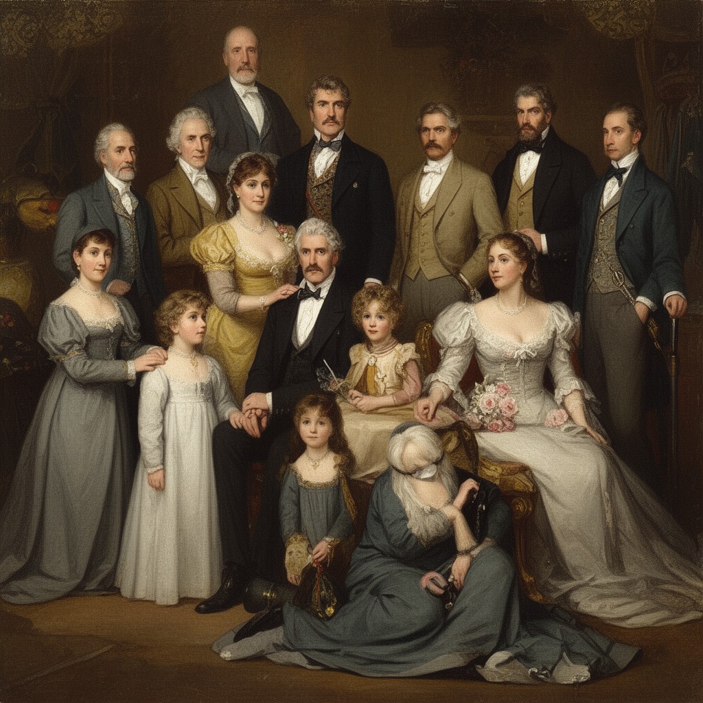 AI-generated illustration of Palliser family