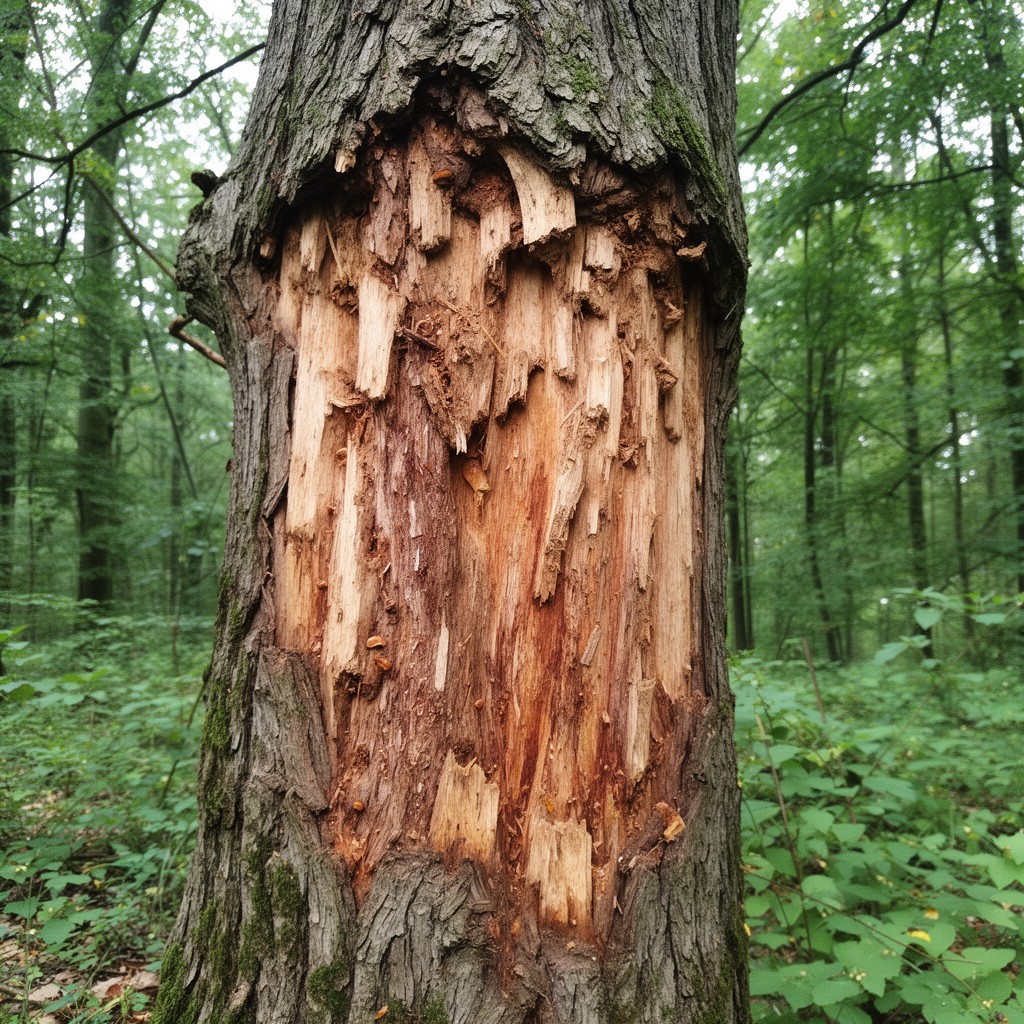 AI-generated illustration of Dutch elm disease