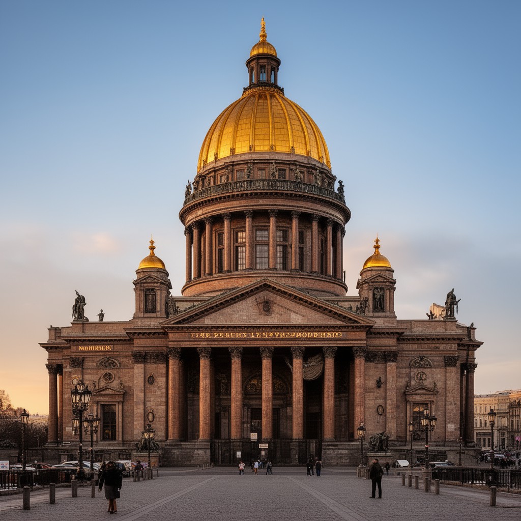 AI-generated illustration of Saint Isaac's Cathedral