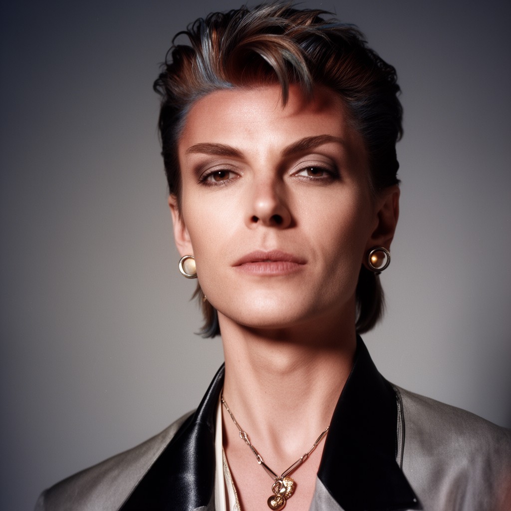 AI-generated illustration of David Bowie