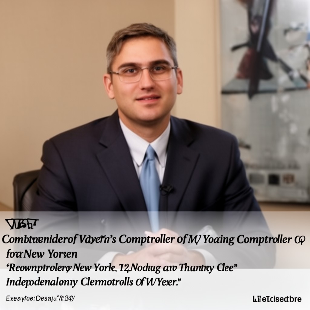AI-generated illustration of Comptroller of New York