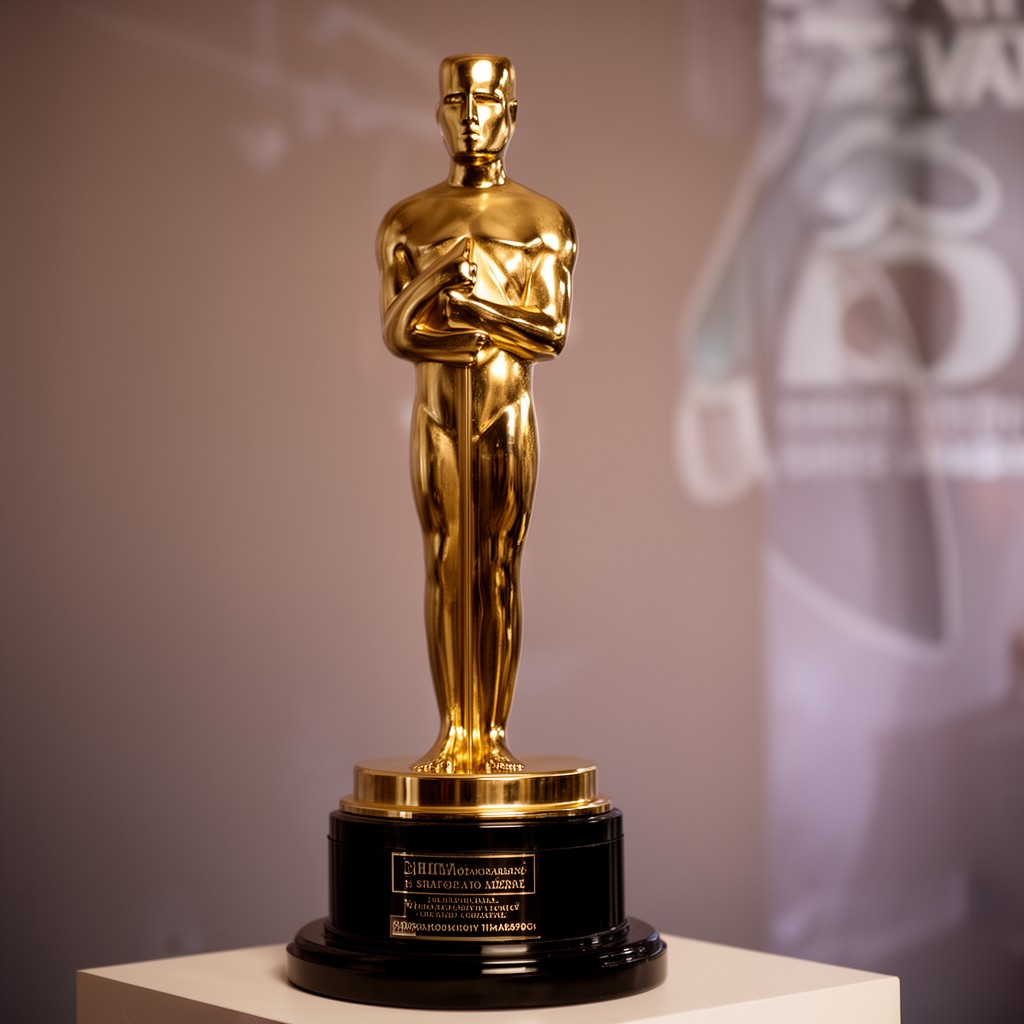 AI-generated illustration of Brit Awards statuette