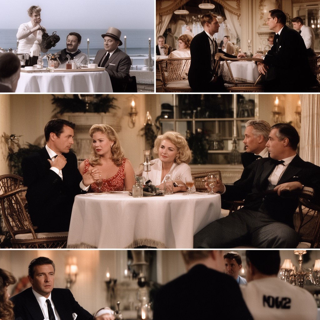 AI-generated illustration of Separate Tables (1958 film)