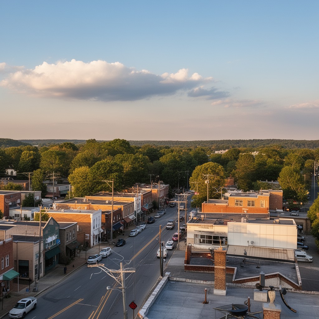 AI-generated illustration of Greenville, Georgia