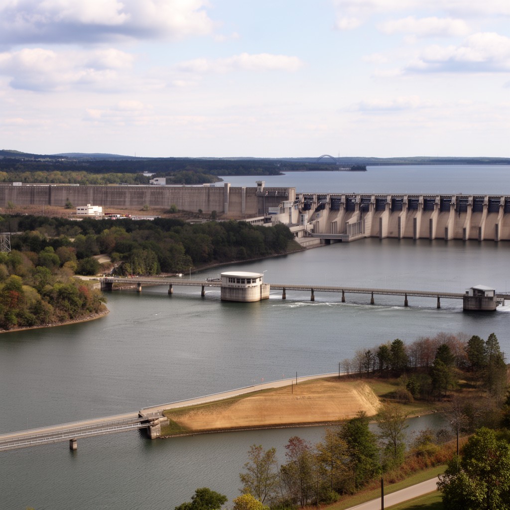 AI-generated illustration of Kentucky Dam