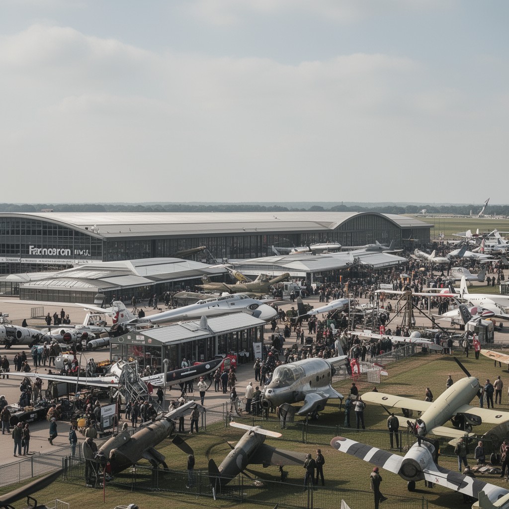 AI-generated illustration of Farnborough Airfield