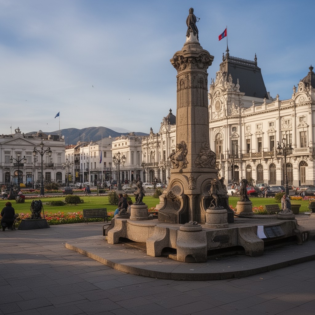 AI-generated illustration of Plaza Muñoz Gamero