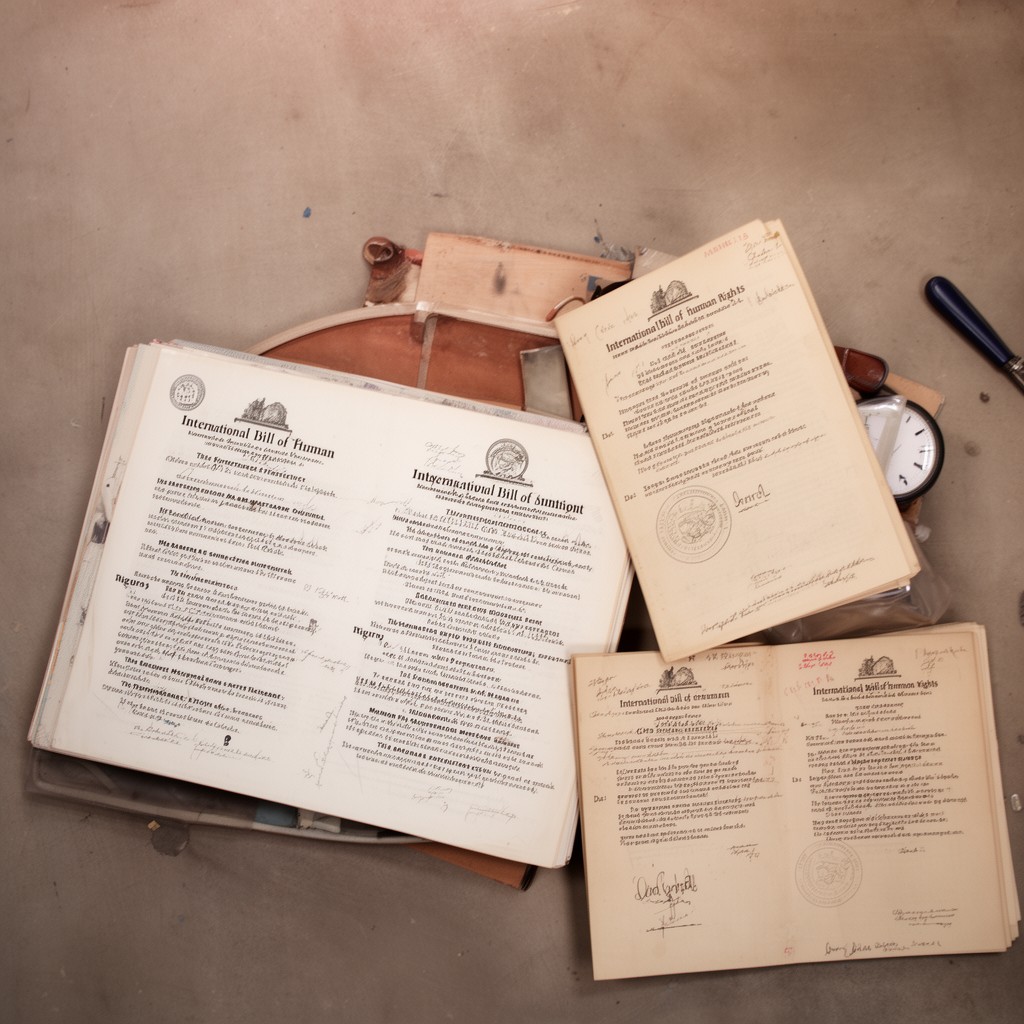 AI-generated illustration of International Bill of Human Rights