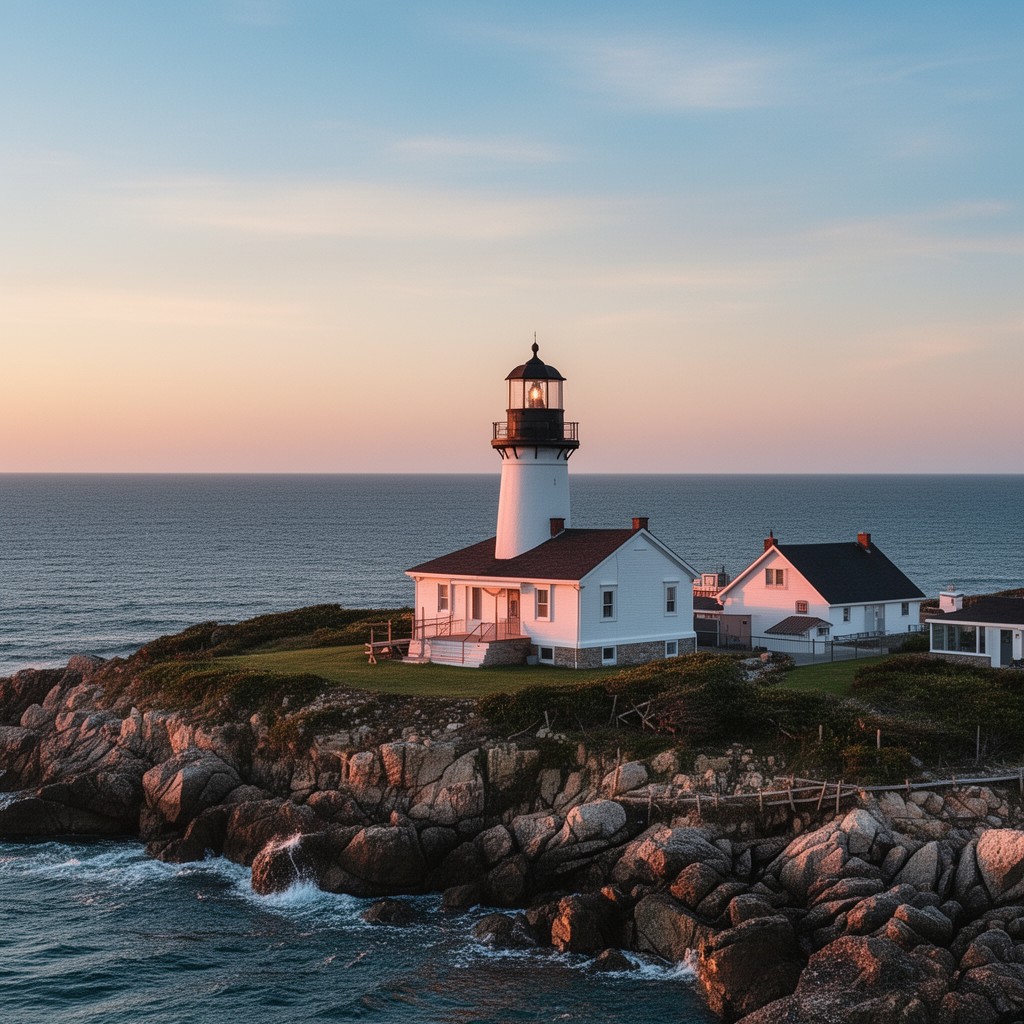 AI-generated illustration of Cape Poge Lighthouse