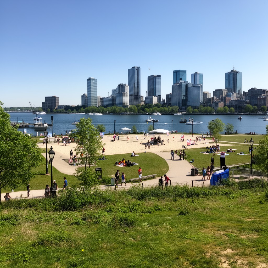 AI-generated illustration of Toronto Island Park
