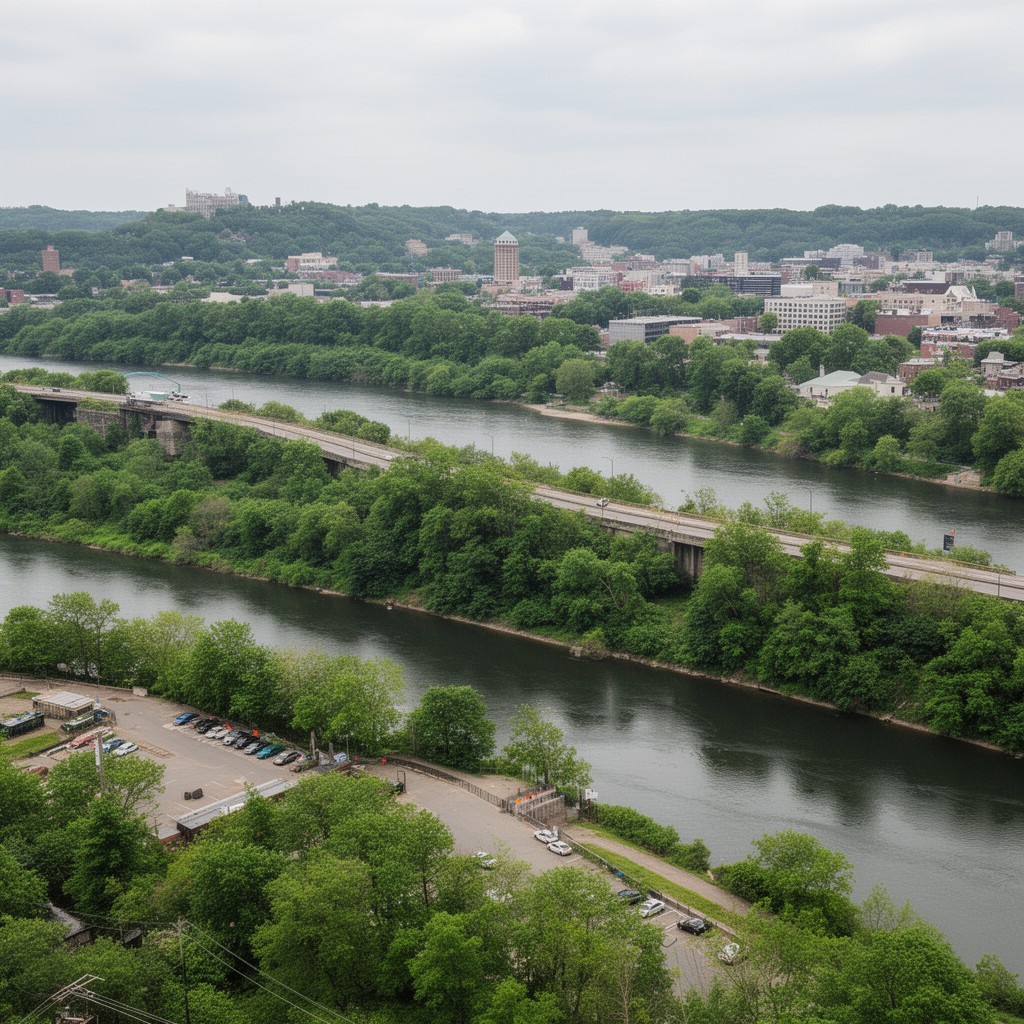 AI-generated illustration of Genesee River
