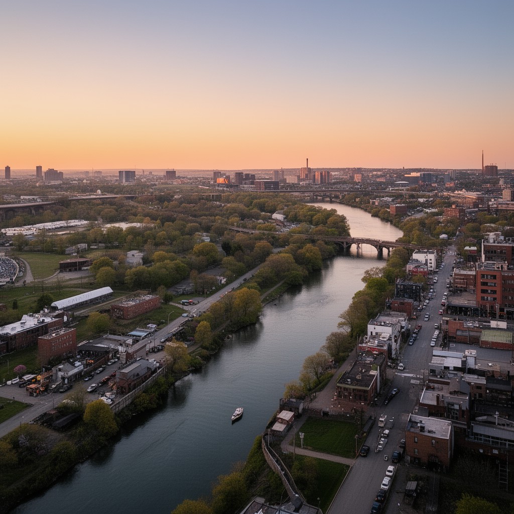 AI-generated illustration of Oswego River