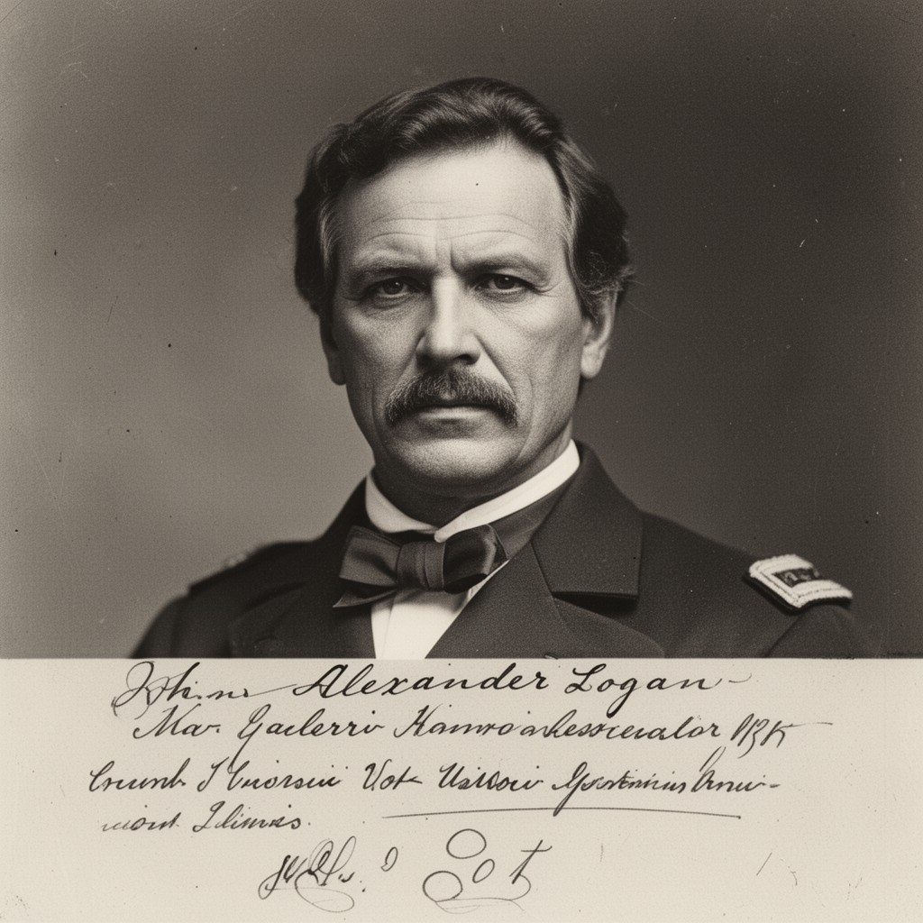 AI-generated illustration of John Alexander Logan