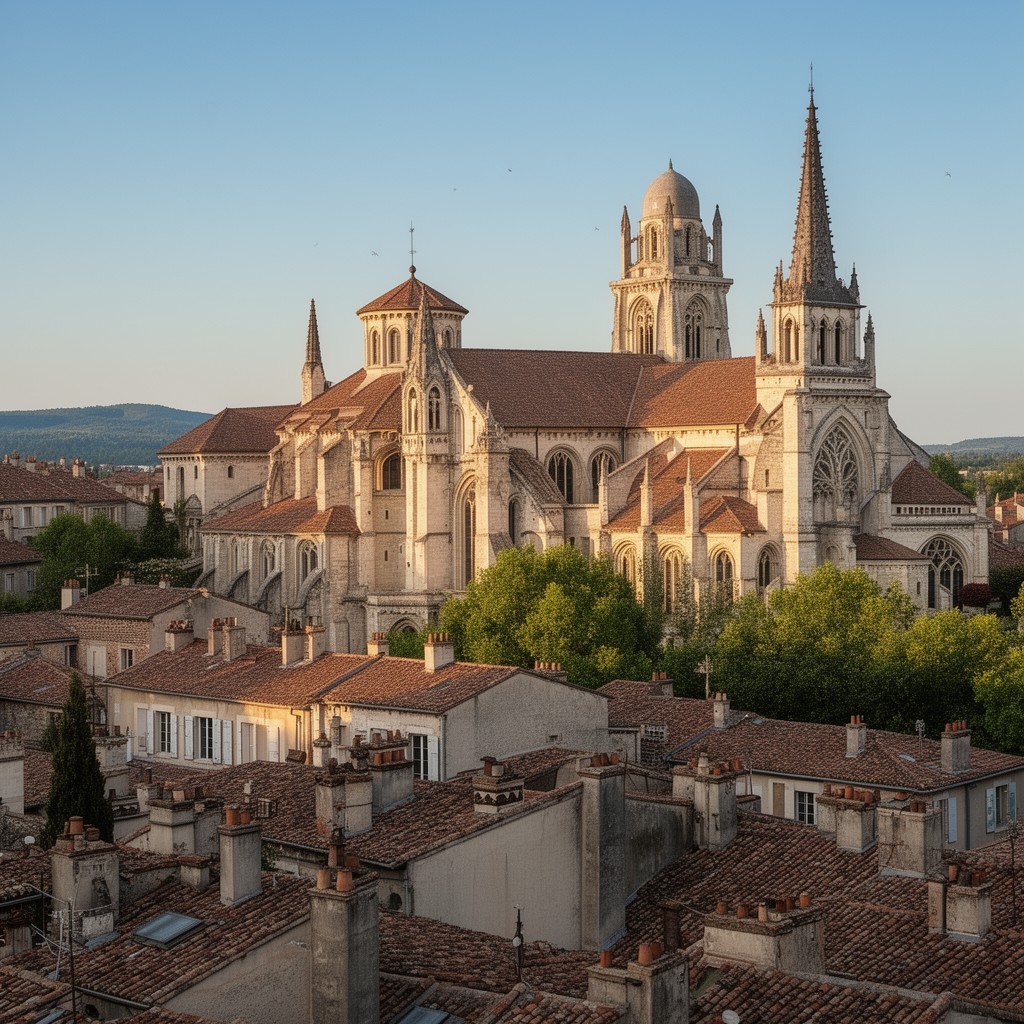 AI-generated illustration of Bourg-en-Bresse
