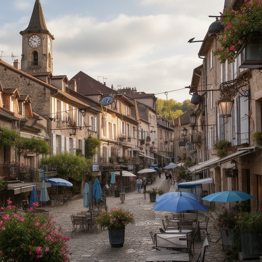 AI-generated illustration of Aurillac
