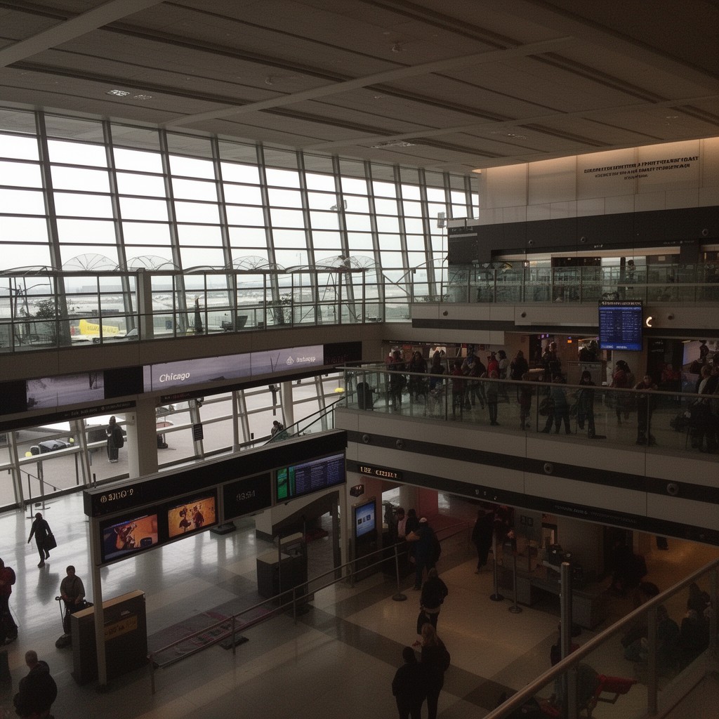 AI-generated illustration of Gary/Chicago International Airport