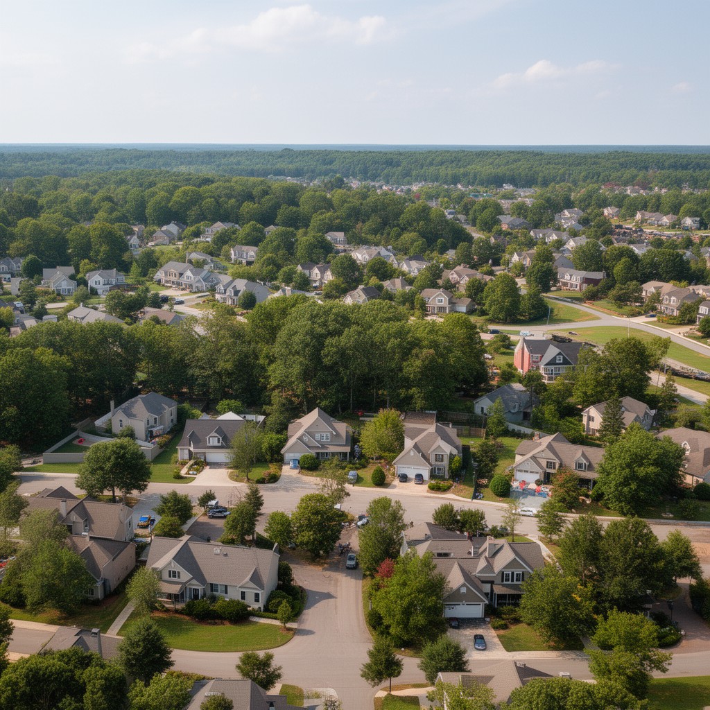 AI-generated illustration of South Riding, Virginia