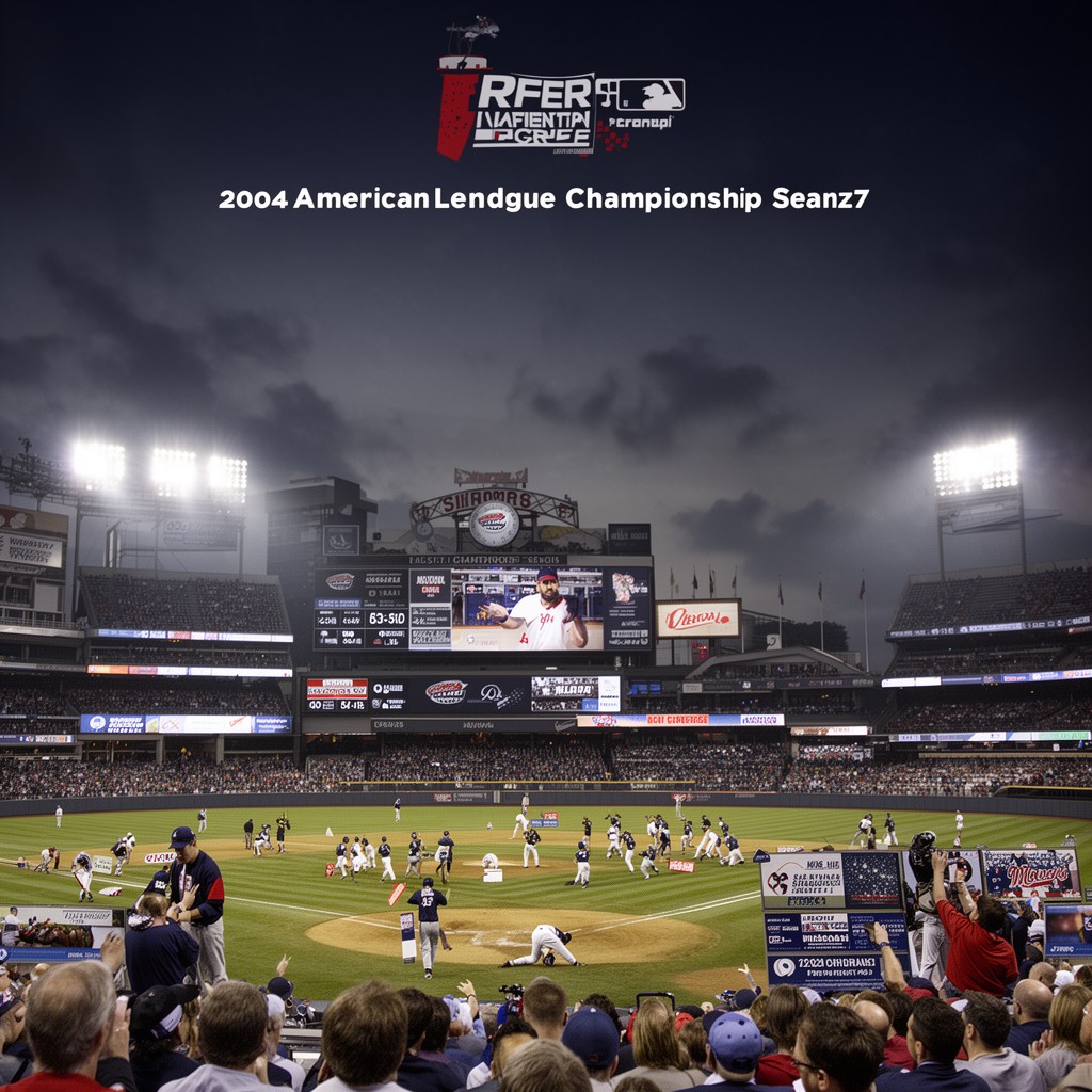 AI-generated illustration of Game 7 of the 2004 American League Championship Series
