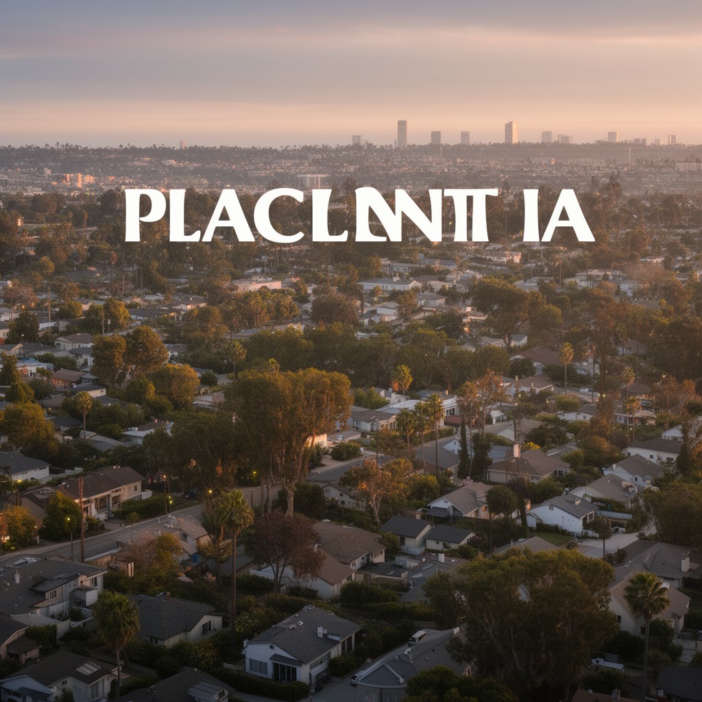 AI-generated illustration of Placentia, California