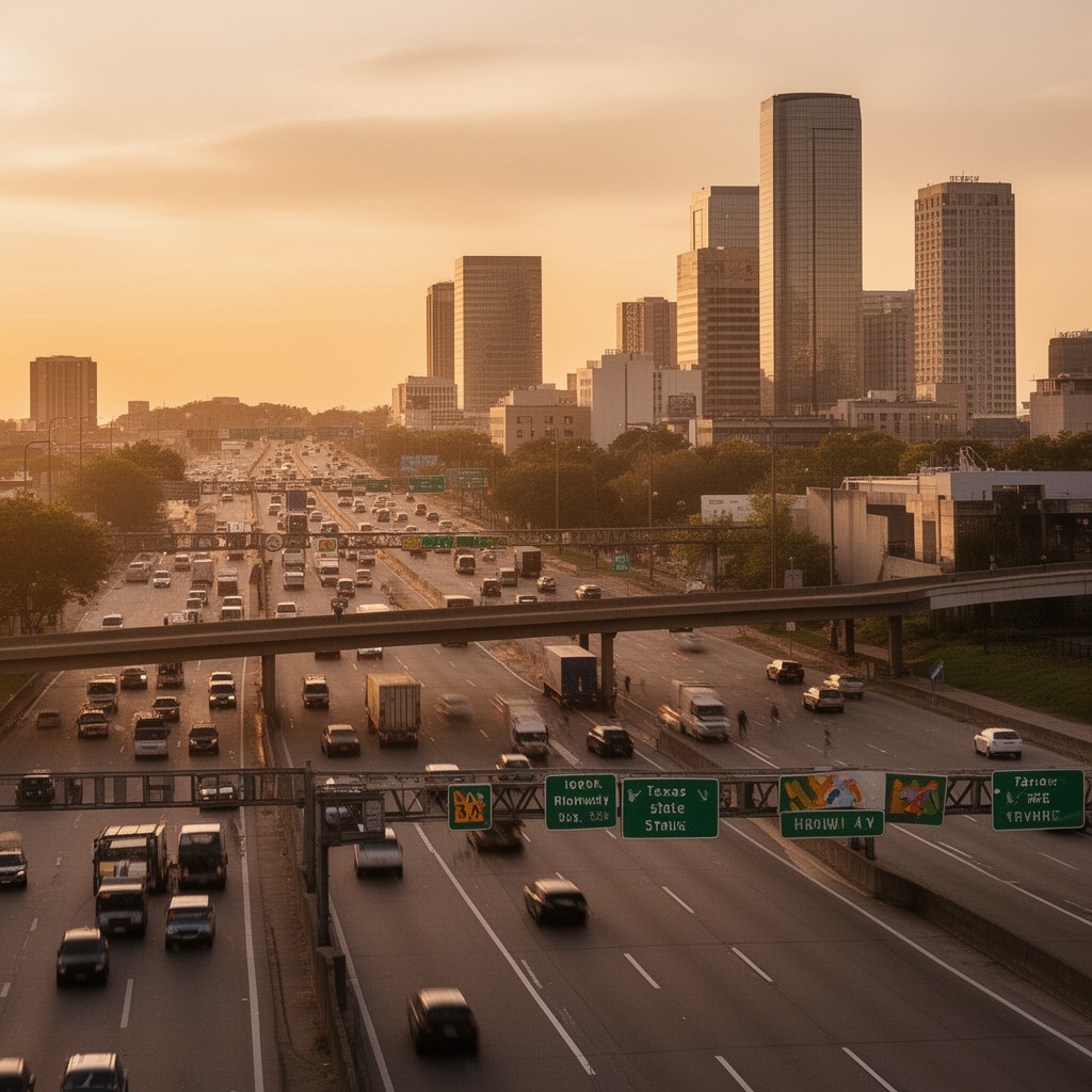 AI-generated illustration of Texas State Highway 352