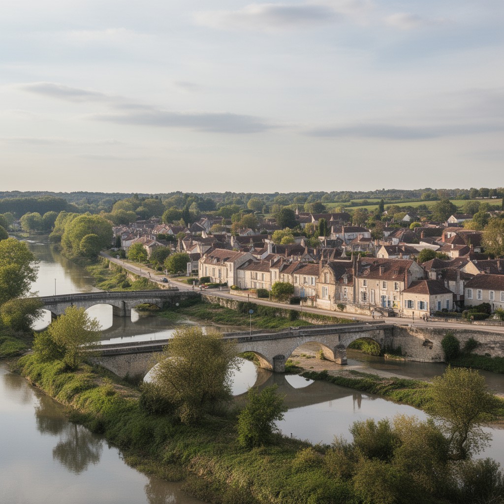 AI-generated illustration of Chalonnes-sur-Loire