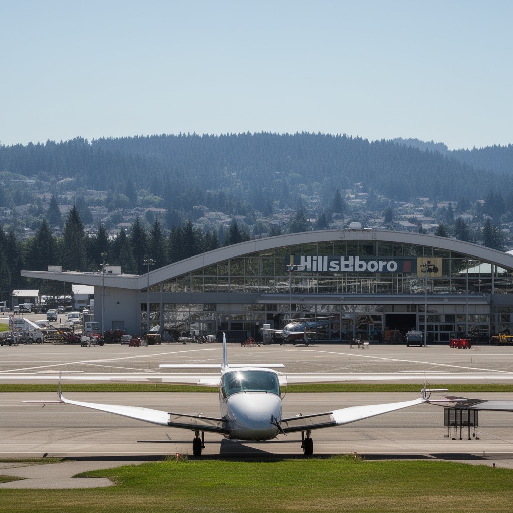 AI-generated illustration of Hillsboro Airport
