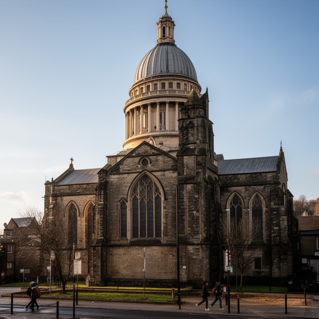 AI-generated illustration of St Paul’s Church, Blackley