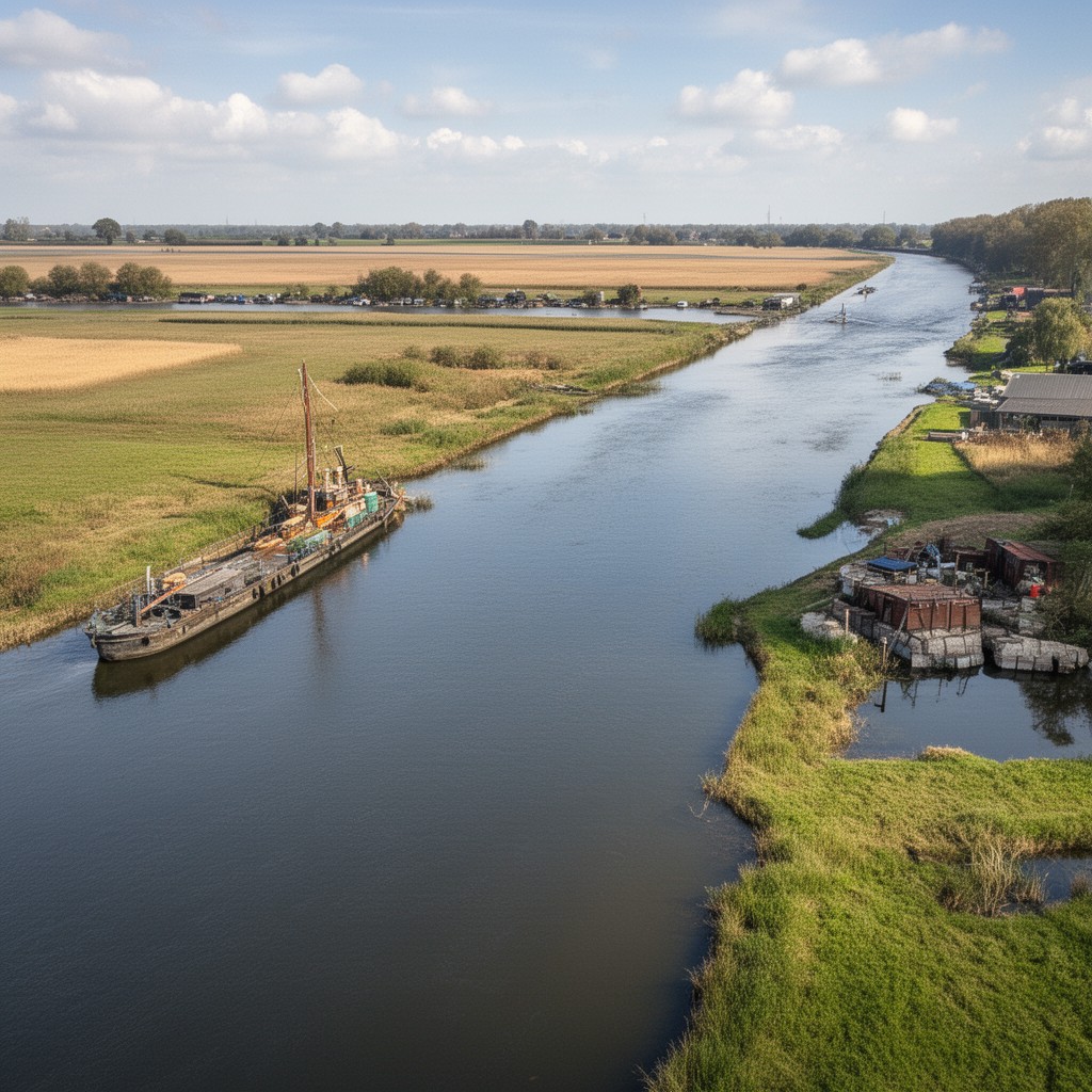 AI-generated illustration of Nieuwe Merwede