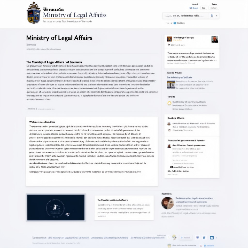 AI-generated illustration of Ministry of Legal Affairs of Bermuda