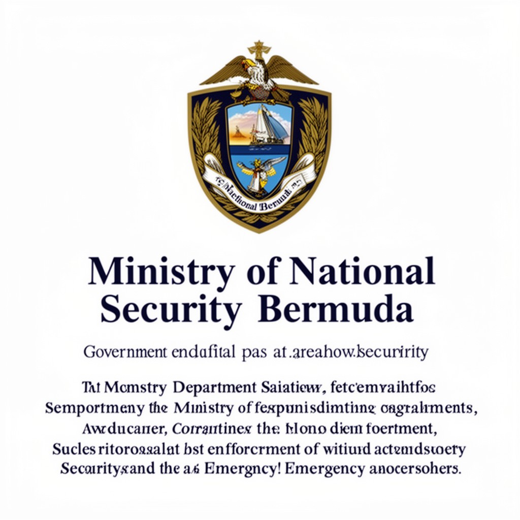 AI-generated illustration of Ministry of National Security of Bermuda