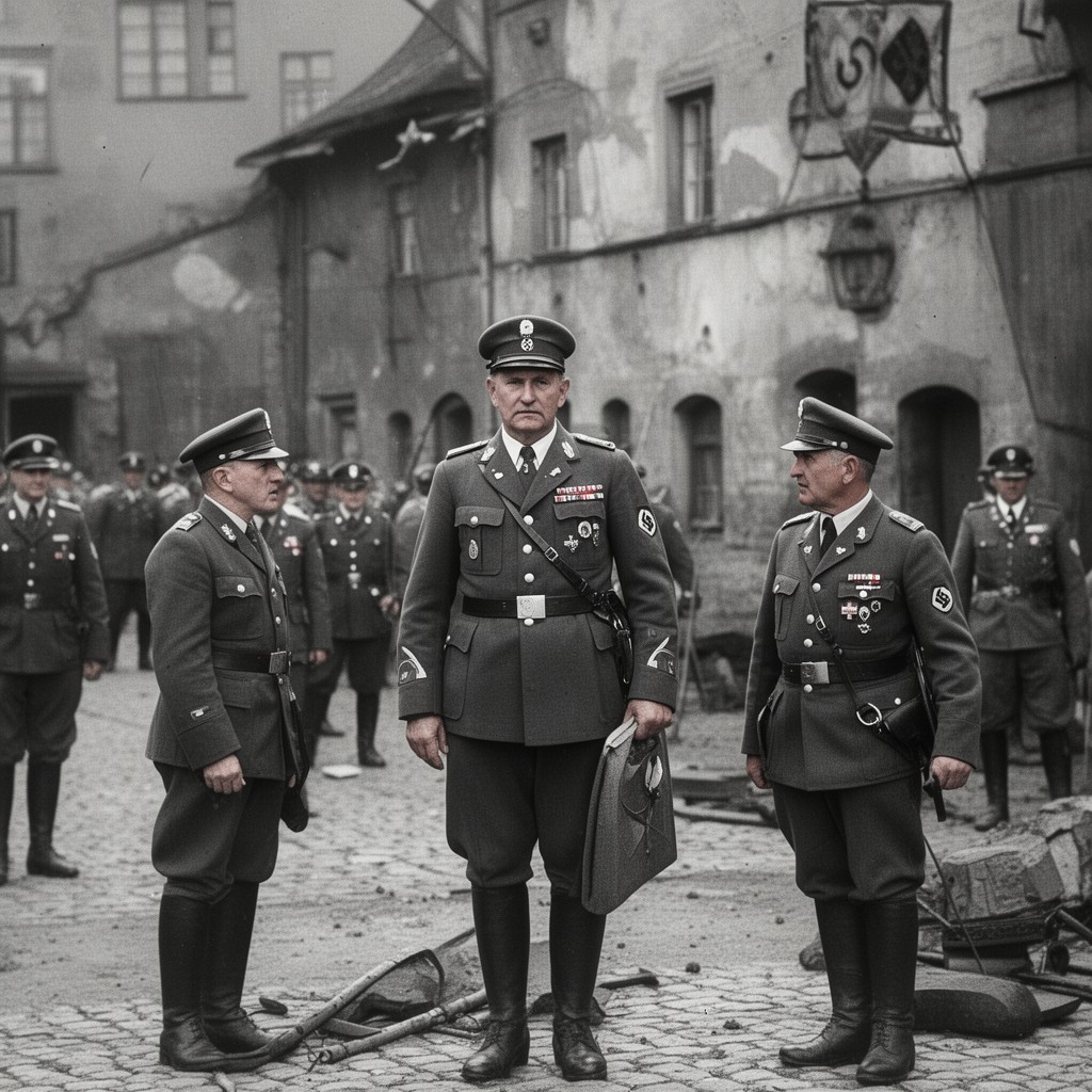 AI-generated illustration of Protectorate gendarmerie