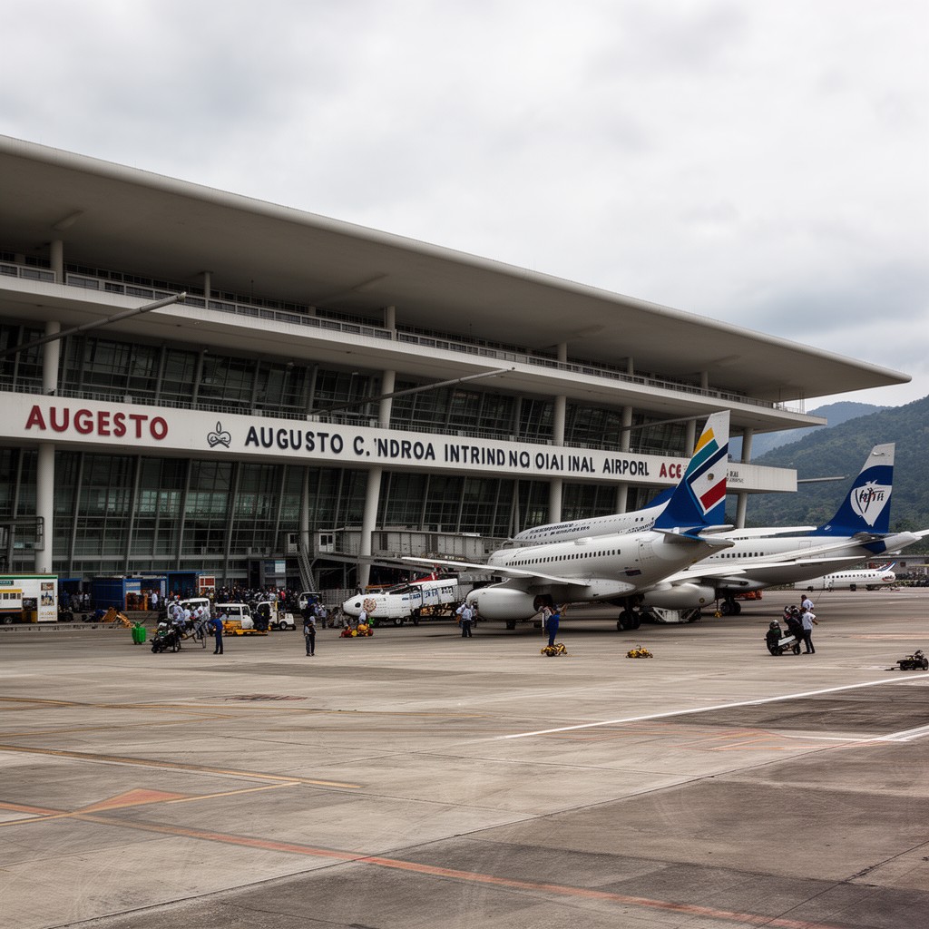 AI-generated illustration of Augusto C. Sandino International Airport