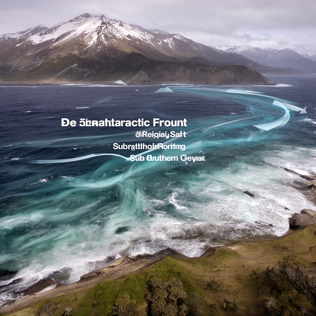 AI-generated illustration of Subantarctic Front