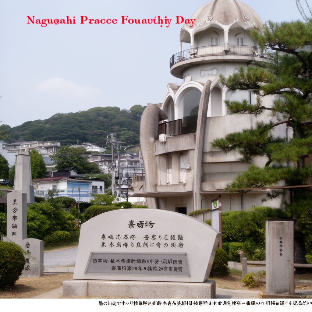 AI-generated illustration of Nagasaki Peace Memorial Day