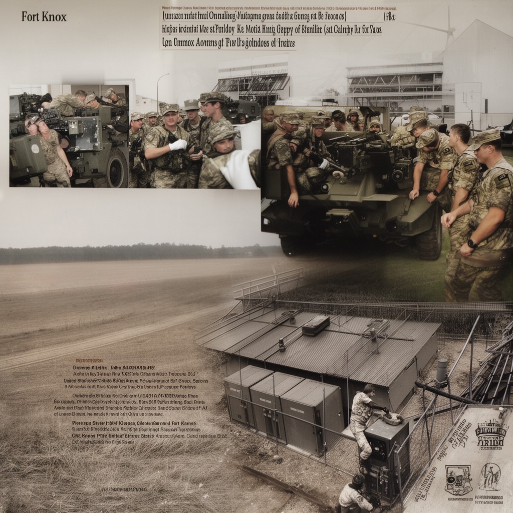 AI-generated illustration of United States Army at Fort Knox